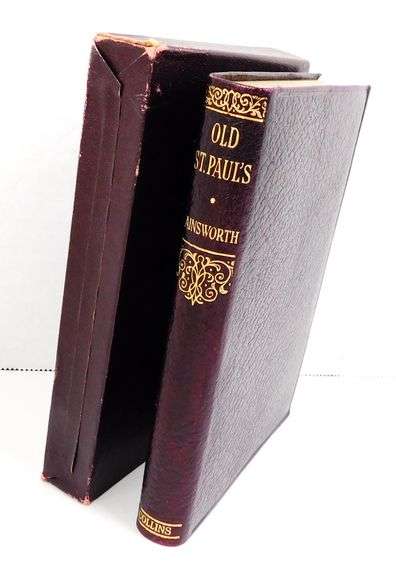 Ainsworth, Old St. Paul,  Antique Leather Book