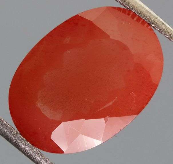 Large collectors 5.38ct blood orange Andesine Labradorite