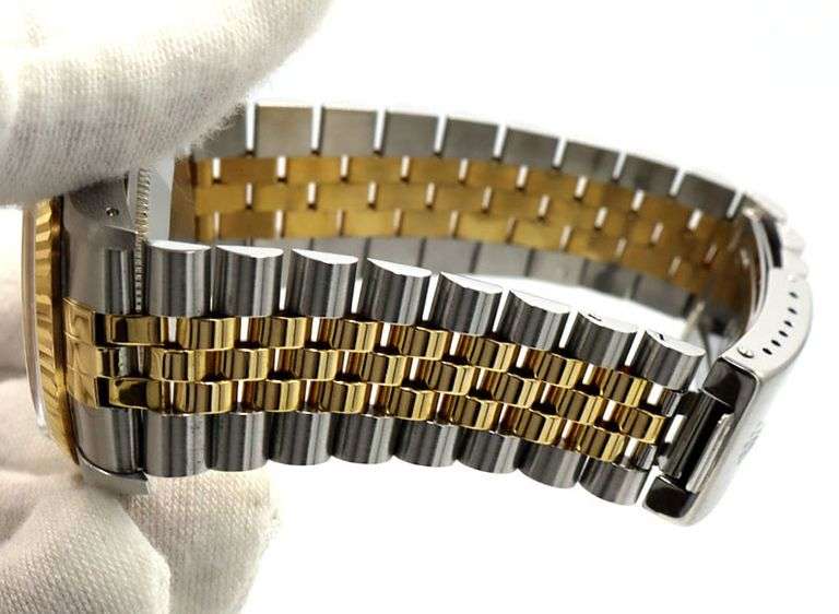 Rolex Datejust Two-Tone 16233, 36mm, White Roman Dial, 18K & Steel