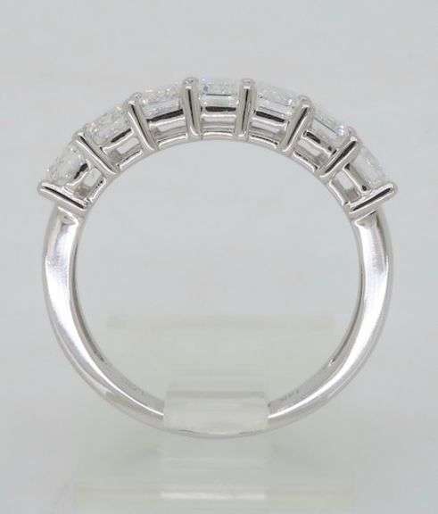 Elegant Emerald Cut Diamond Band