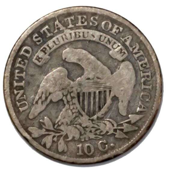 1833 Two Tone Bust Dime