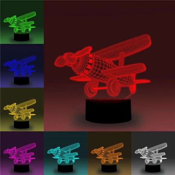 3D LED Illusion Night Light: Fun and Colorful Decor