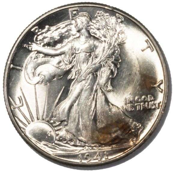 Gem BU 1941 Walking Liberty Half