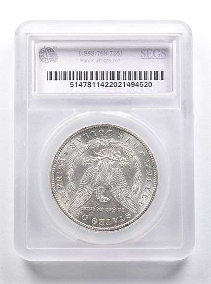 AU58 1881-S/S Morgan Silver Dollar SEGS