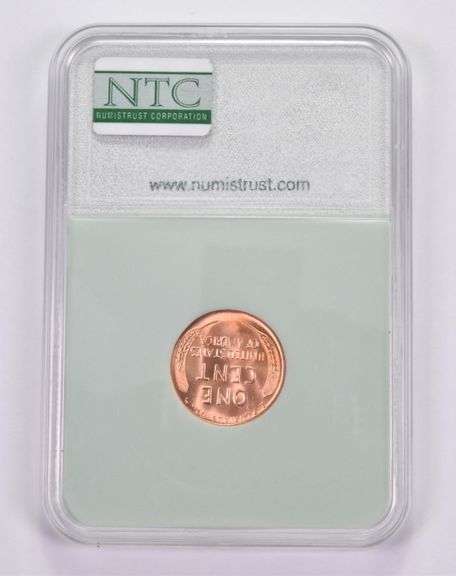 MS67 RD 1954-S Lincoln Wheat Cent NTC