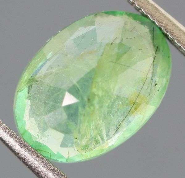 Vivid! Top spring green 1.87ct Rutile Emerald!