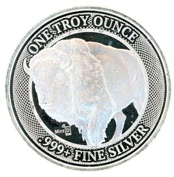 1 Ounce Silver NFC Chip Buffalo Round