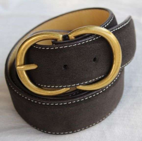 Classy Fine Quality Suede Belt, Made In Italy