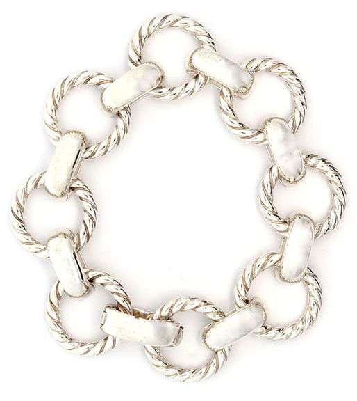 Vintage Tiffany & Co. Cable Rope Link Bracelet in Sterling