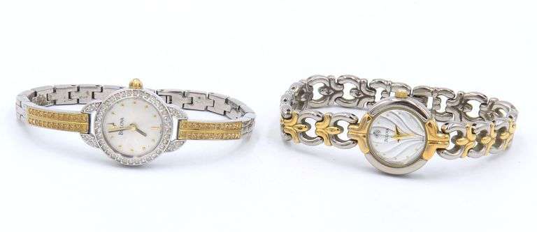 Lot of 2 Bulova Ladies Watches