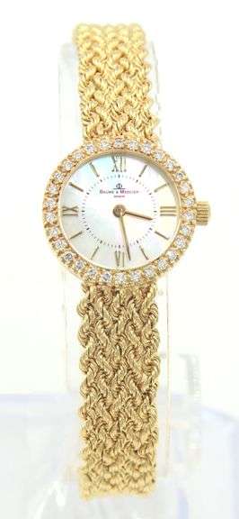 Baume & Mercier Mother of Pearl Dial and Diamond Watch