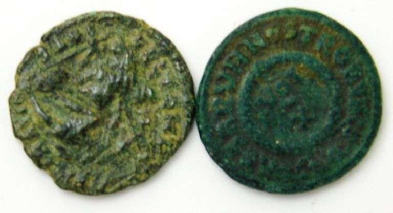 2 Roman Crusader Coins