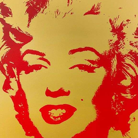 Golden Marilyn by Warhol