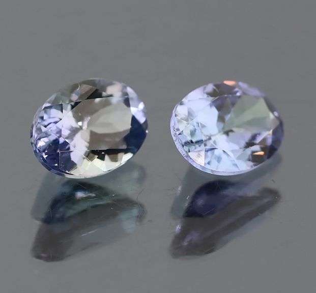 High grade 1.89ct Tanzanite pair