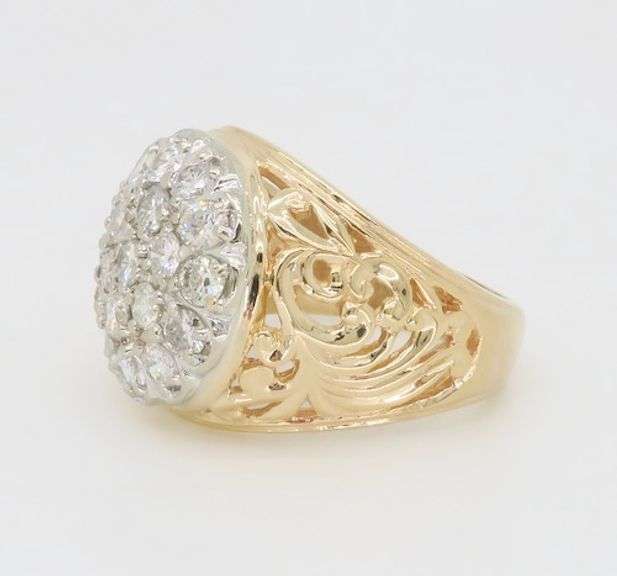 Men's Diamond Cluster Ring