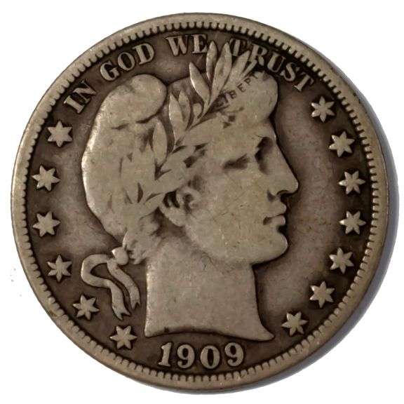 1909 Barber Half Dollar