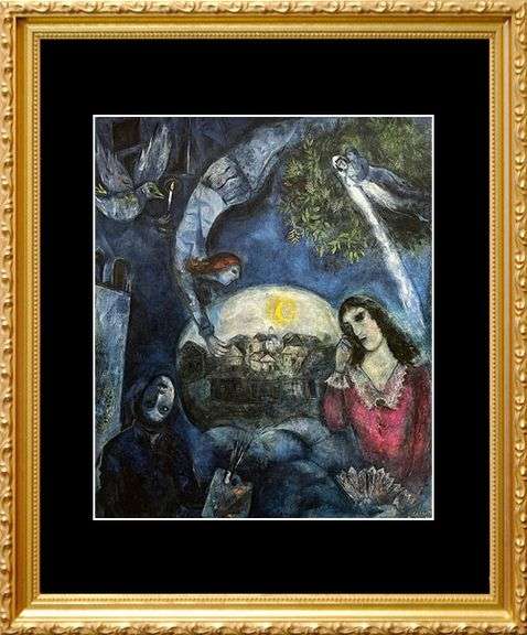 Marc Chagall, Around Her (1945)