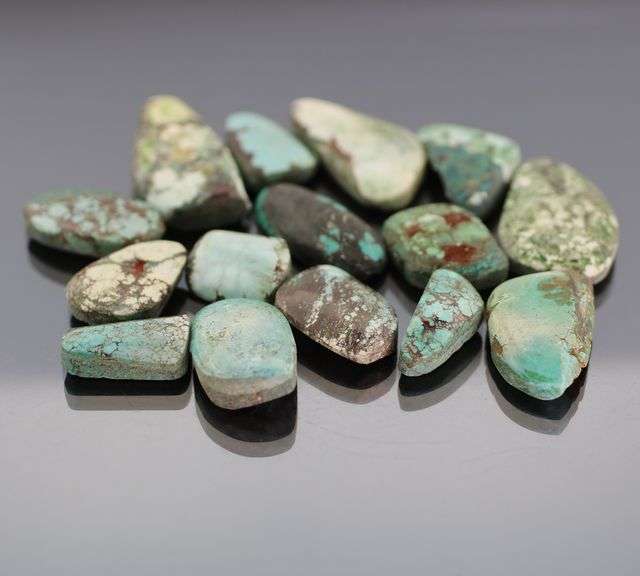 Lovely 181ct Turquoise rough cabochon set
