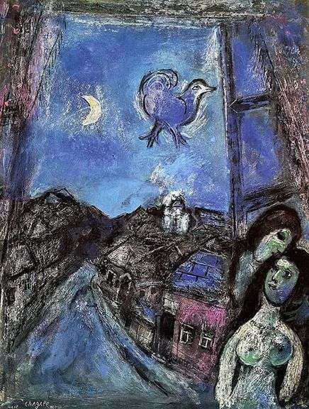 Marc Chagall, Evening at the Window