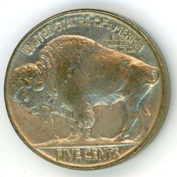 High Grade Buffalo Nickel from 1937