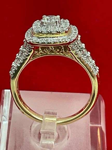 CERTIFIED 14K GOLD AND DIAMOND RING