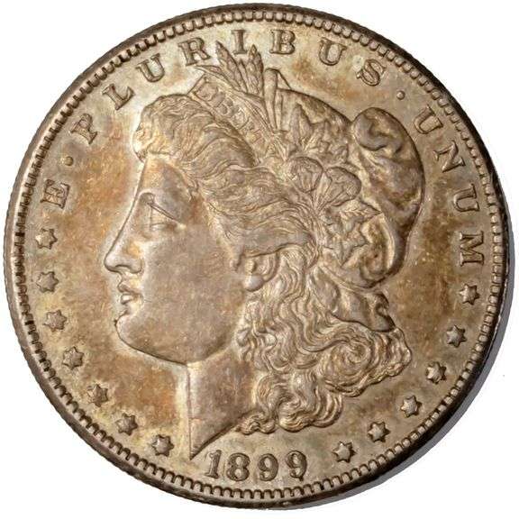 1899 O Toned Unc Morgan Dollar