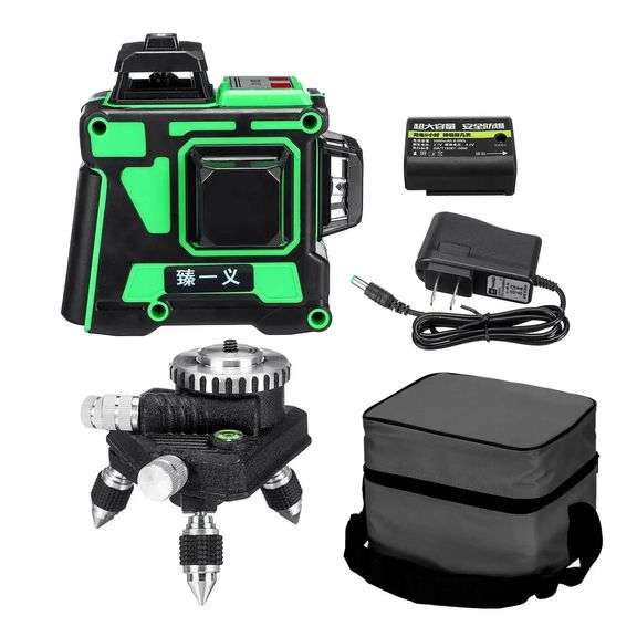 360 Degrees 12-Line Green Laser Level