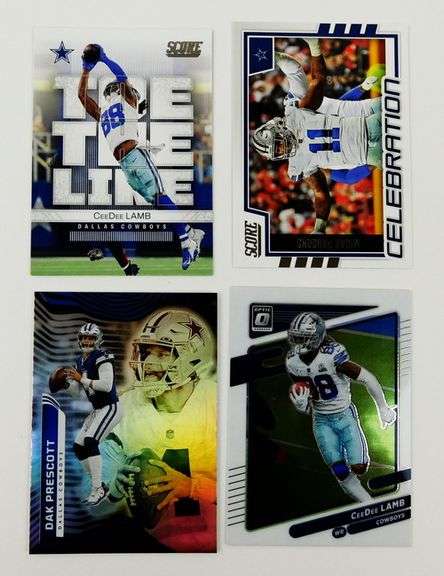 4 Dallas Cowboys Football Cards