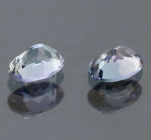 Superb 1.84ct blue violet Tanzanite pair