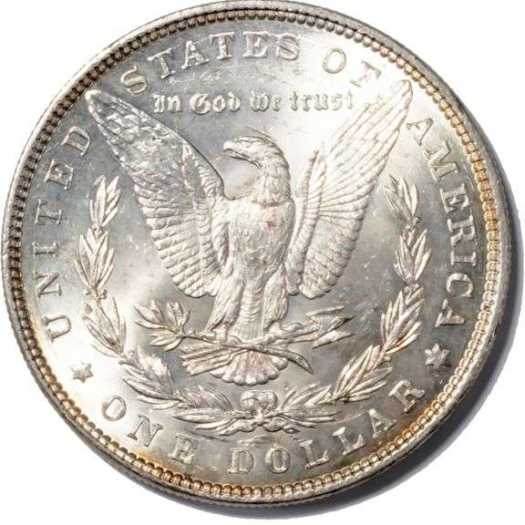 1887 Frosty White BU Morgan Dollar