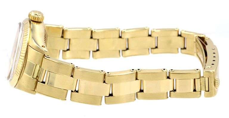 Rolex Oyster Perpetual 6719, 24mm, Champagne Dial, 14K Yellow Gold