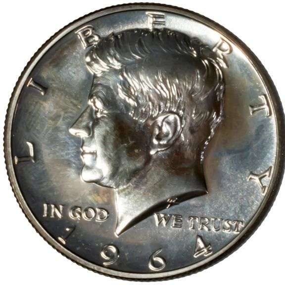 1964 Accented Hair Proof Kennedy Half
