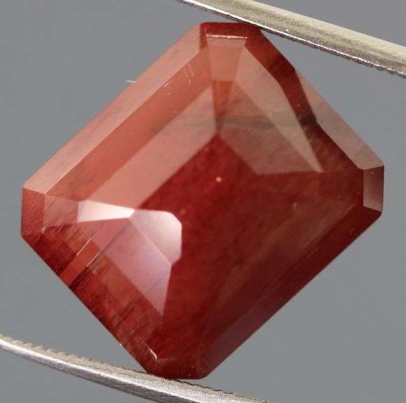 One of a kind! 8.64ct top imperial red Andesine!