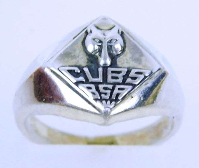 Vintage Sterling Silver Boy's Cub Scout Ring, Size 6