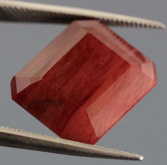 One of a kind! 8.64ct top imperial red Andesine!
