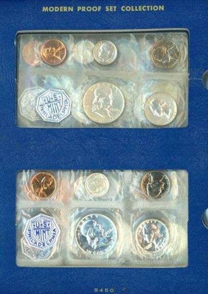 Album of Silver US Proof Sets: 1958-1964