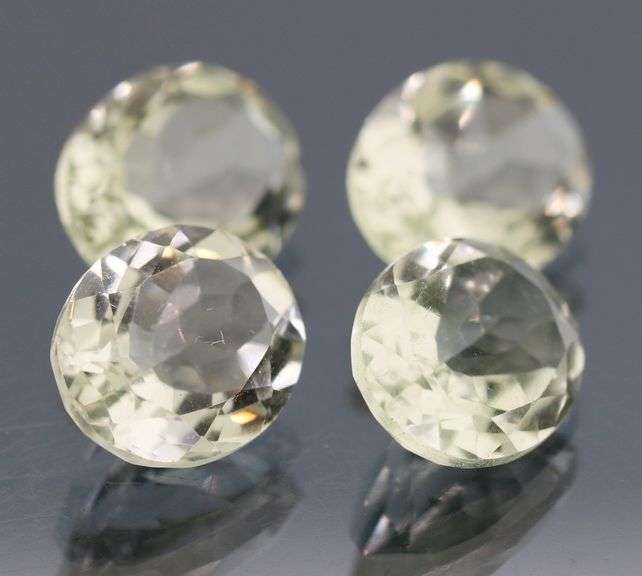 Brilliant 16.18ct natural platinum green Amethyst set