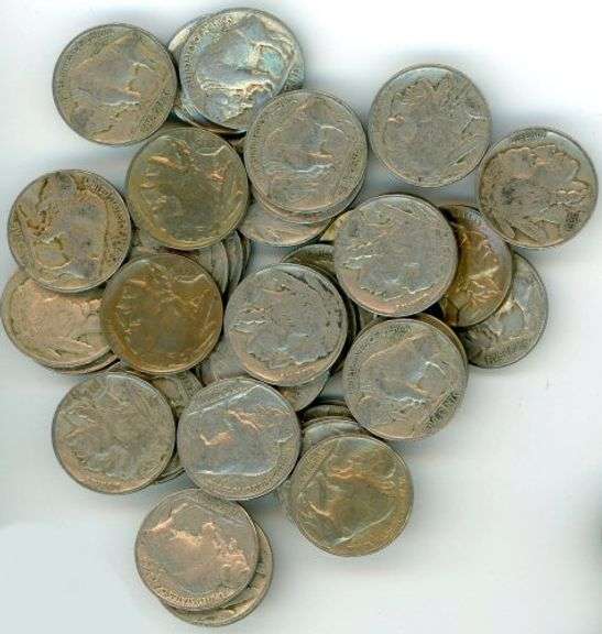 Roll of Full Date Buffalo Nickels