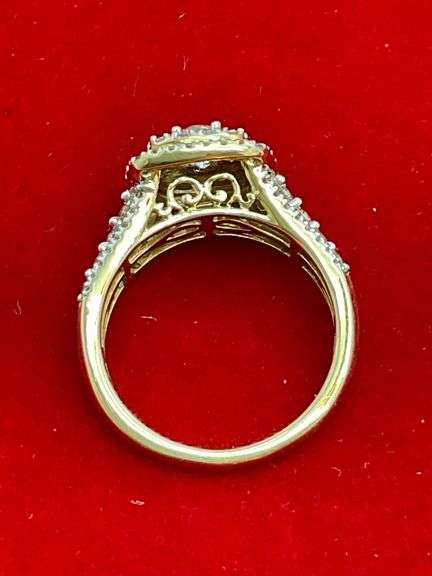 CERTIFIED 14K GOLD AND DIAMOND RING