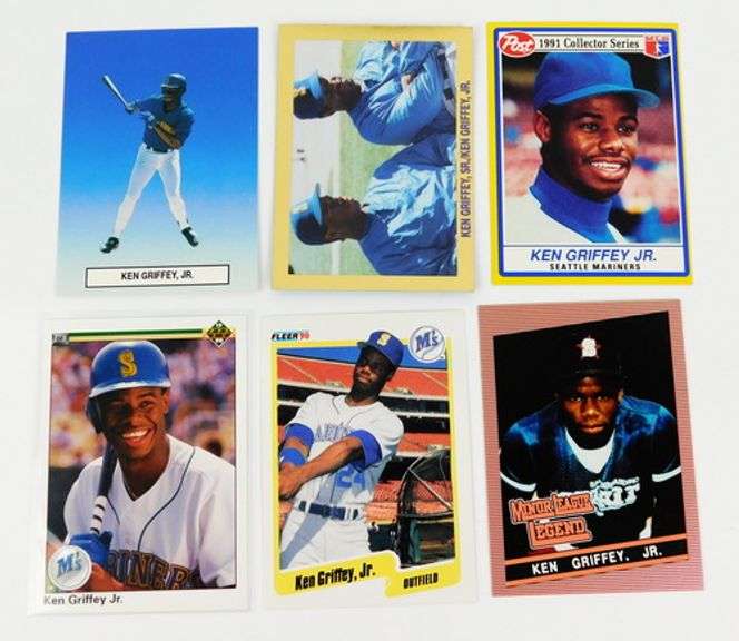 6 Ken Griffey, Jr. Baseball Cards
