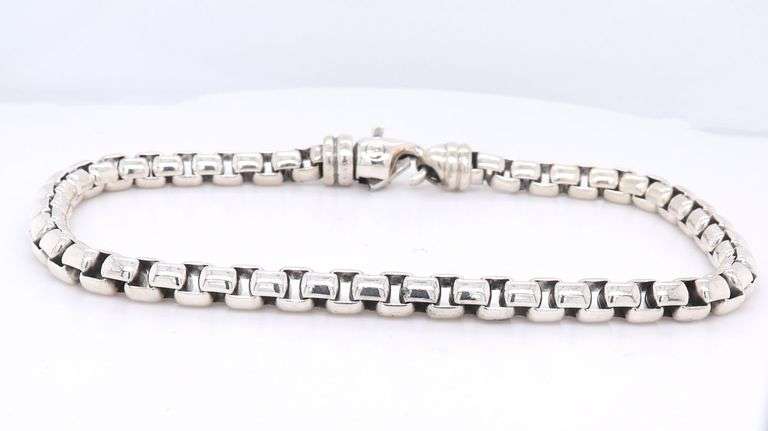 Trendy David Yurman 5mm Box Link Chain Bracelet