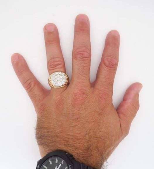 Men's Diamond Cluster Ring