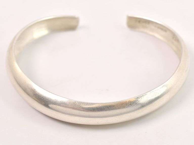 Sterling Silver Domed Cuff Bracelet