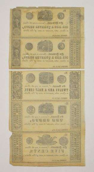 Frederick, MD April 20, 1841 2 Sheets of Currency