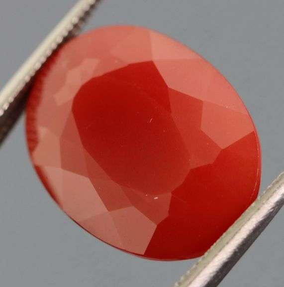 Incredible saturation! 8.87ct top imperial red Andesine