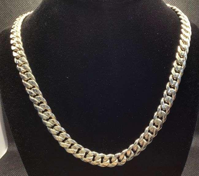 TIMELESS AND PERFECT FOR EVERYDAY 14K YELLOW GOLD MIAMI CUBAN LINK CHAIN NECKLACE
