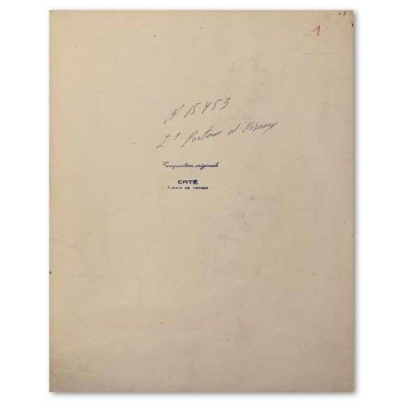 Deuxieme porteuse d'oiseaux by Erte