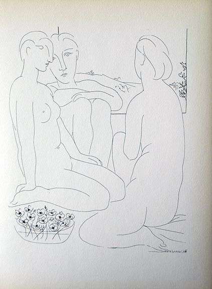 PABLO PICASSO, THREE NUDES SEATED