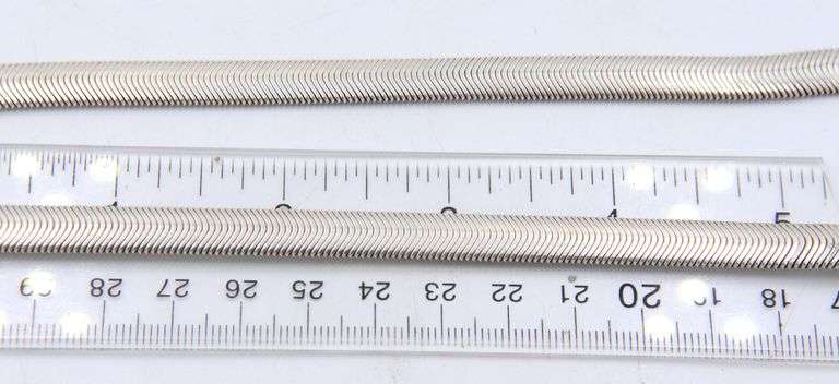 Vintage 925 Sterling Silver Italian Mesh Chain Necklace