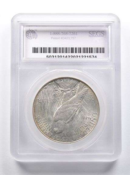 AU53 1934-D Peace Silver $1 VAM 3/DDO 1 Double OBV Med D Mintmark SEGS